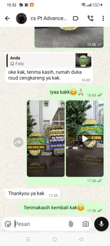 Testimonial Papan Bunga Pernikahan bojonegoro