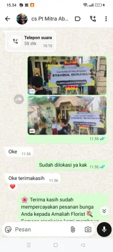 Testimonial Papan Bunga bojonegoro
